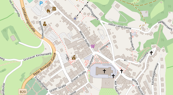 Restaurant auf Karte