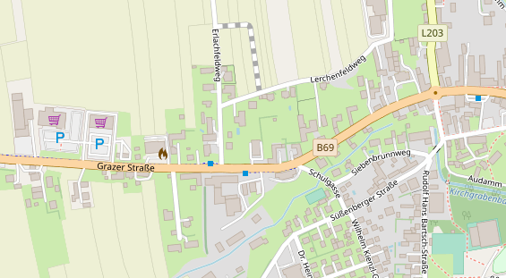 Restaurant auf Karte