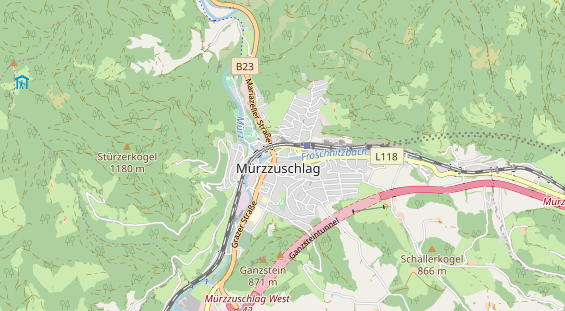 Restaurant auf Karte