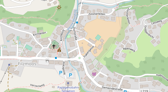 Restaurant auf Karte