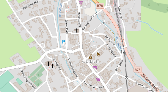 Restaurant auf Karte