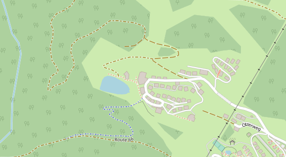 Restaurant auf Karte