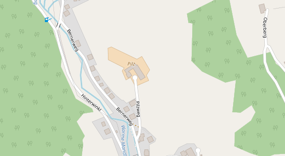 Restaurant auf Karte