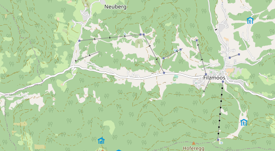 Restaurant auf Karte