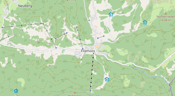 Restaurant auf Karte