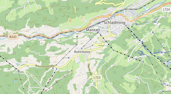 Restaurant auf Karte