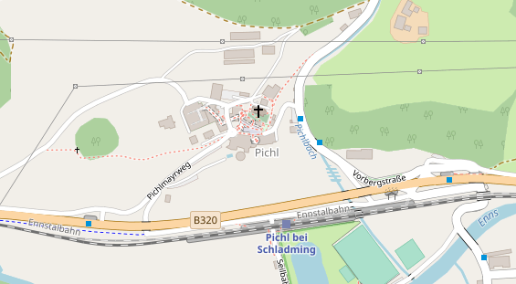 Restaurant auf Karte