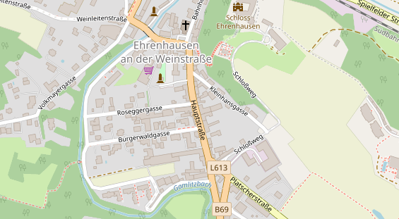 Restaurant auf Karte