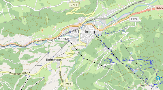 Restaurant auf Karte