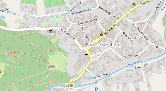 Restaurant auf Karte