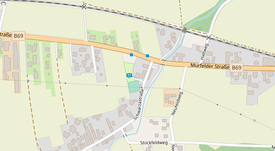 Restaurant auf Karte