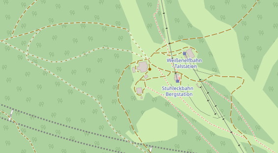 Restaurant auf Karte