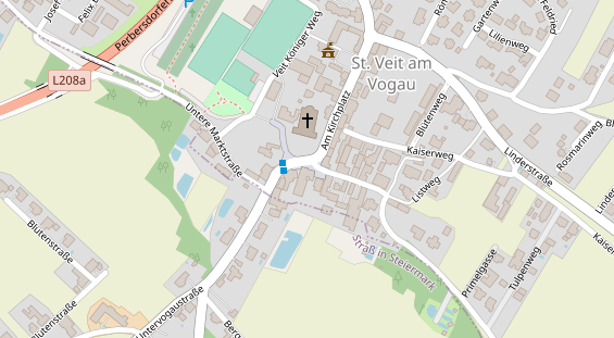 Restaurant auf Karte