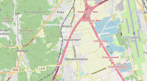 Restaurant auf Karte