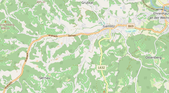 Restaurant auf Karte