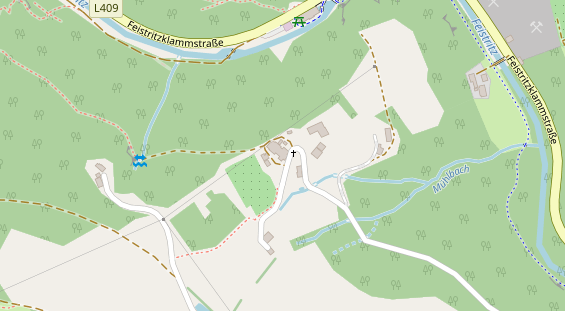 Restaurant auf Karte