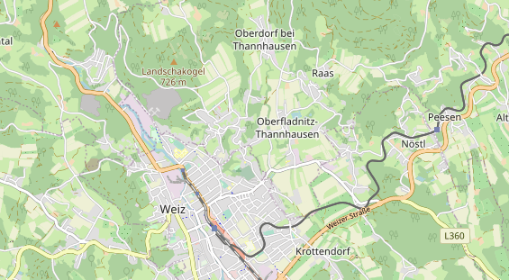 Restaurant auf Karte