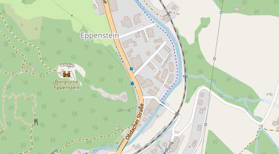 Restaurant auf Karte