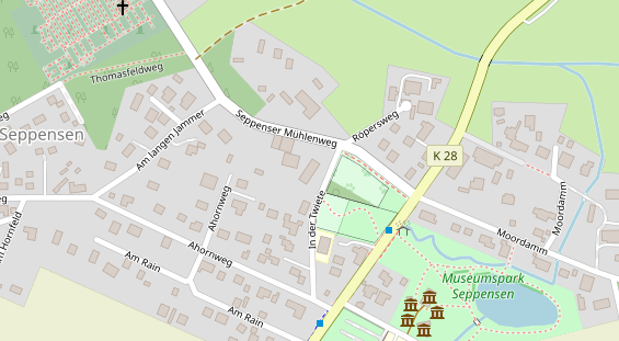 Restaurant auf Karte