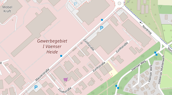 Restaurant auf Karte