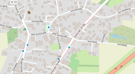 Restaurant auf Karte