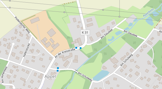 Restaurant auf Karte