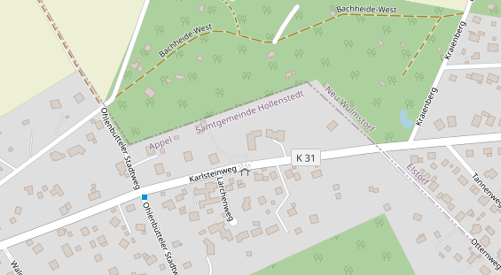 Restaurant auf Karte