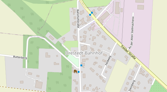 Restaurant auf Karte