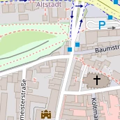Restaurant auf Karte