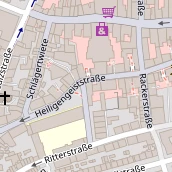 Restaurant auf Karte