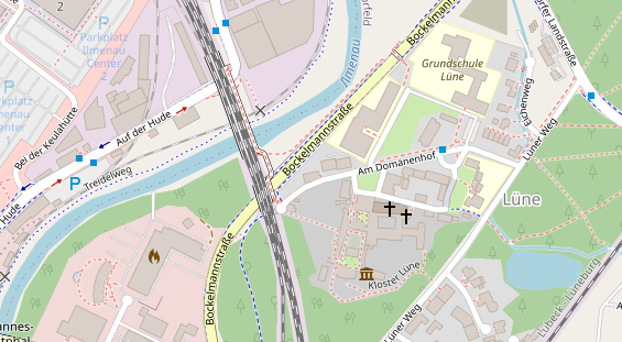 Restaurant auf Karte