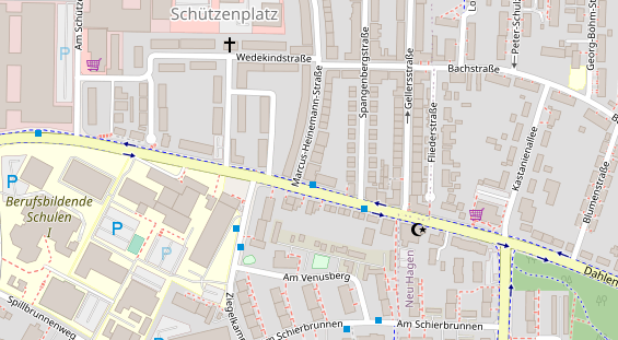 Restaurant auf Karte