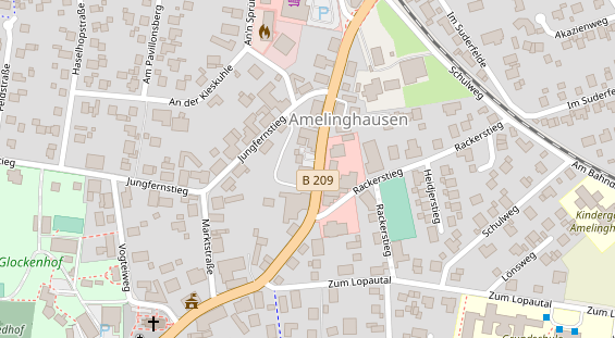 Restaurant auf Karte