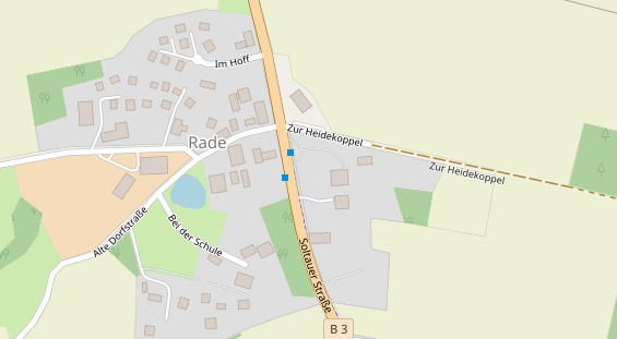 Restaurant auf Karte