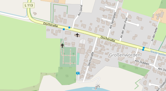 Restaurant auf Karte