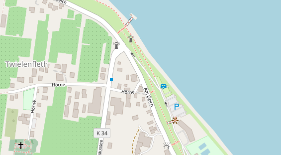 Restaurant auf Karte