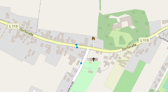 Restaurant auf Karte