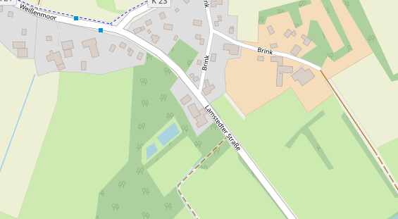 Restaurant auf Karte