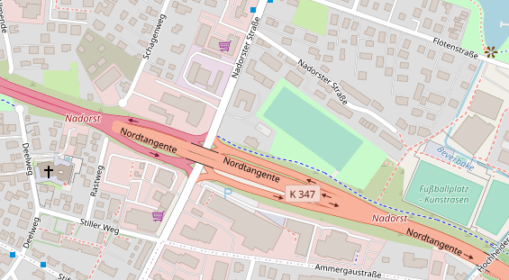 Restaurant auf Karte