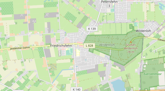 Restaurant auf Karte