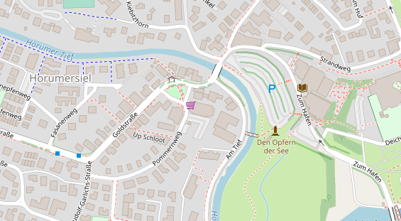 Restaurant auf Karte