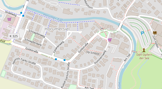 Restaurant auf Karte