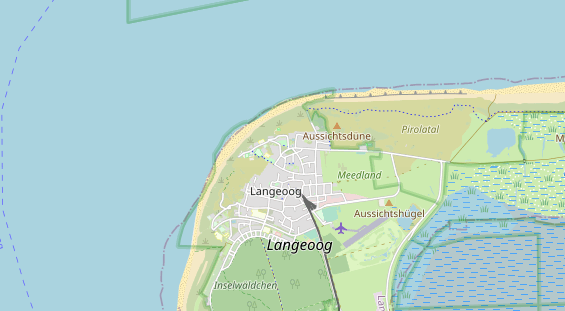 Restaurant auf Karte