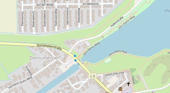 Restaurant auf Karte