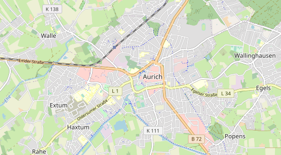 Restaurant auf Karte