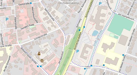 Restaurant auf Karte