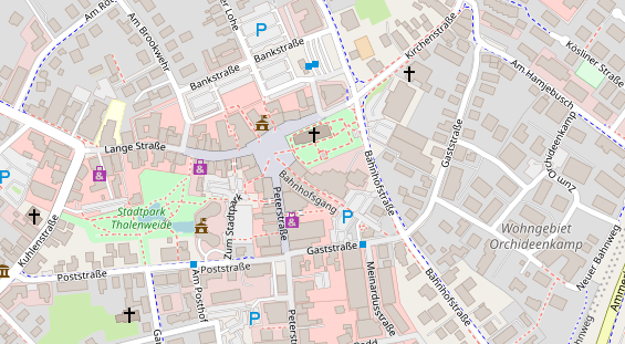 Restaurant auf Karte