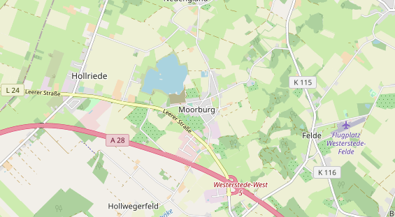 Restaurant auf Karte