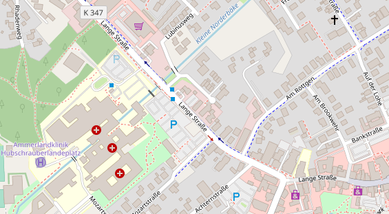 Restaurant auf Karte