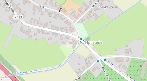 Restaurant auf Karte